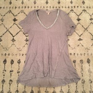 Juicy Couture Grey Sparkle Flowy Top